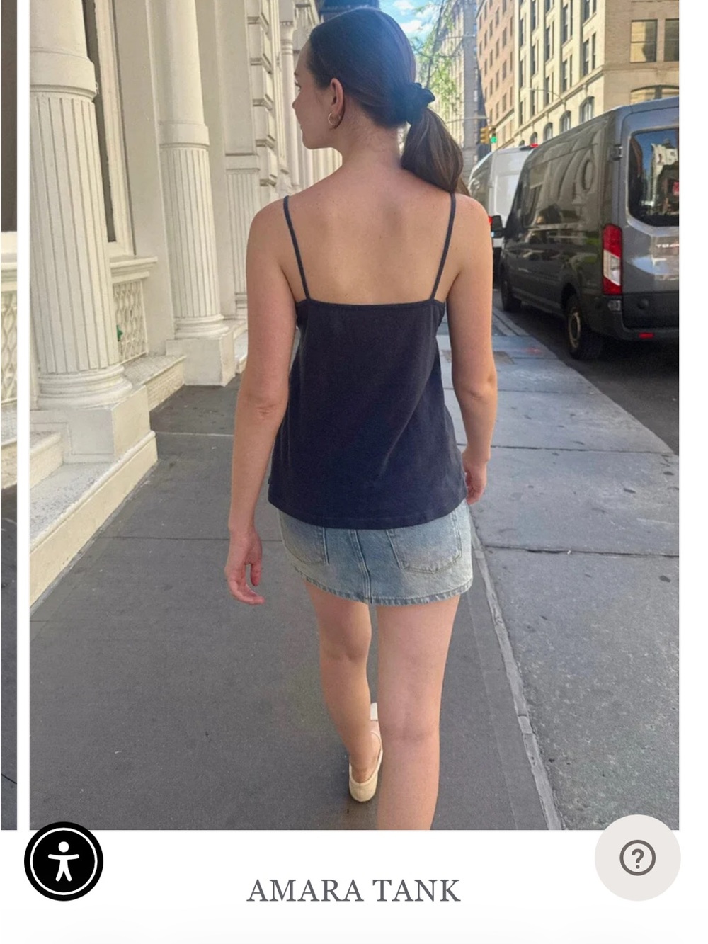 Brandy Melville Faded Grey Amara Tank - Picture 5 of 5